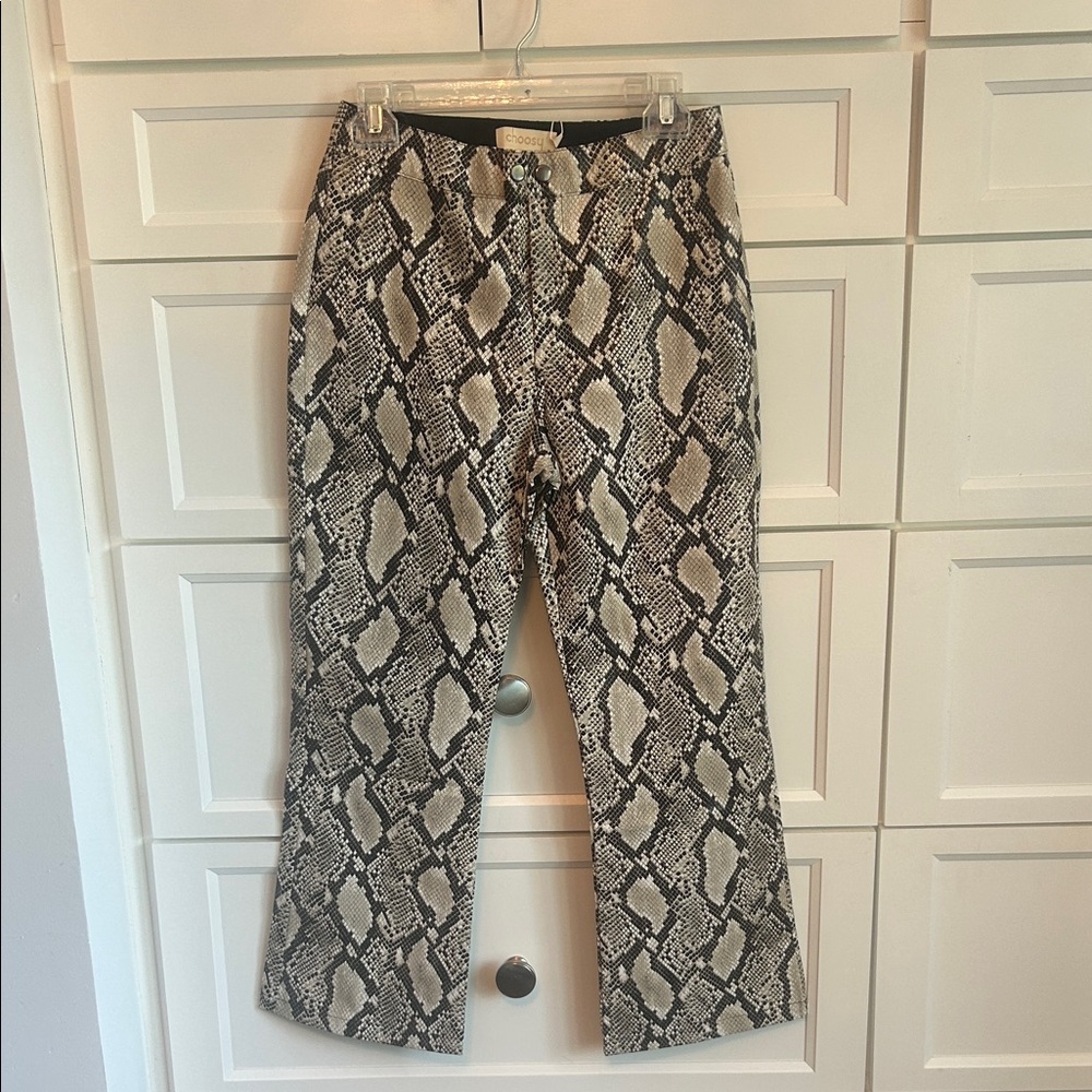 Leopard Print Faux Pants